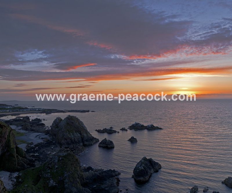 Sunset near Findochty, Moray, North East Scotland