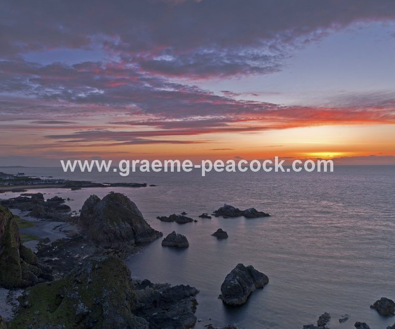 Sunset near Findochty, Moray, North East Scotland