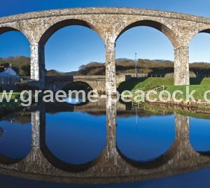 Panoramic view of the Railway Viaduct, Cullen, Moray Firth