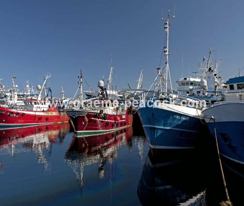 Fishing boats at Fraserburgh harbour, Fraserburgh, Aberdeenshire