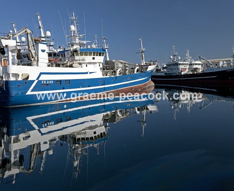 Fishing boats at Fraserburgh harbour, Fraserburgh, Aberdeenshire
