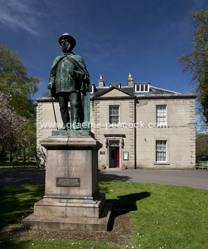 Statue To Dr J Grigor, Viewfield House, Nairn, Scottish Highlands