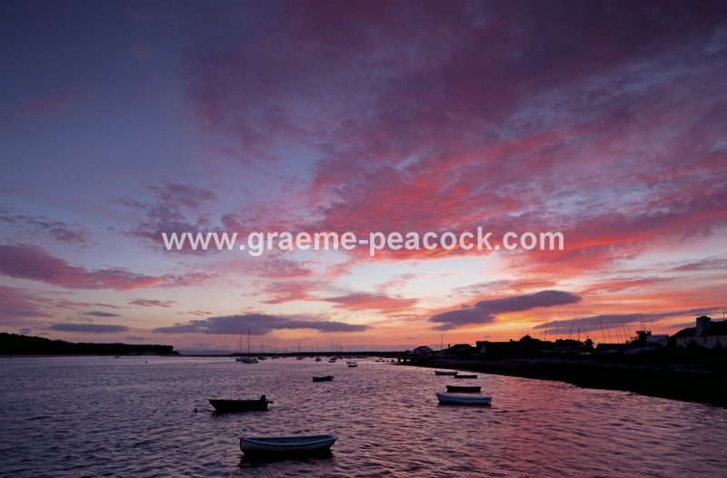 Sunset on Findhorn Bay, Findhorn, Moray, Scotland