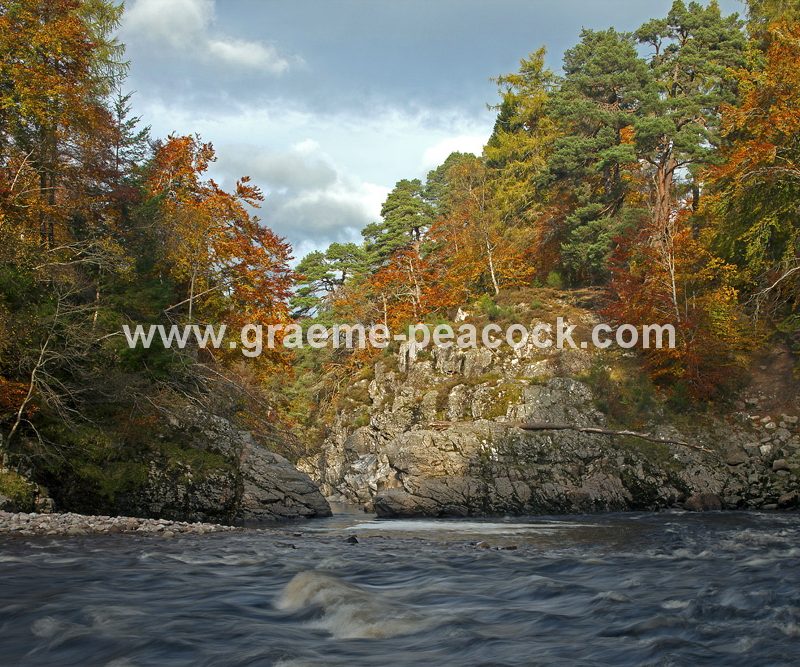 Randolph's Leap and River Findhorn near Forres, Moray, North East Scotland