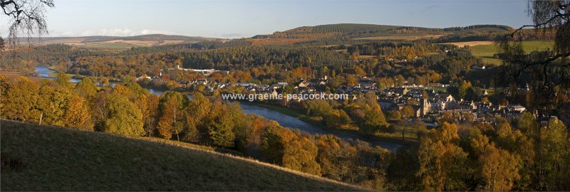 Aberlour & the Spey Valley in autumn, Moray, Scotland