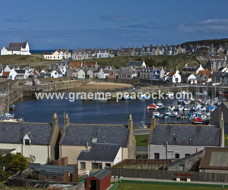 Findochty village and harbour,  Findochty,  Moray,  Scotland