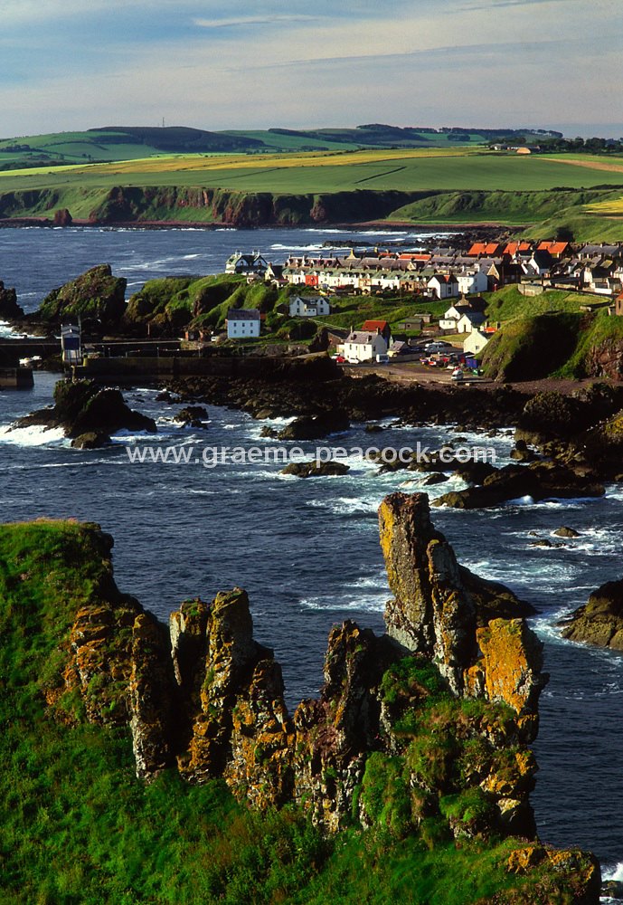 St. Abbs harbour and village, Scottish Borders