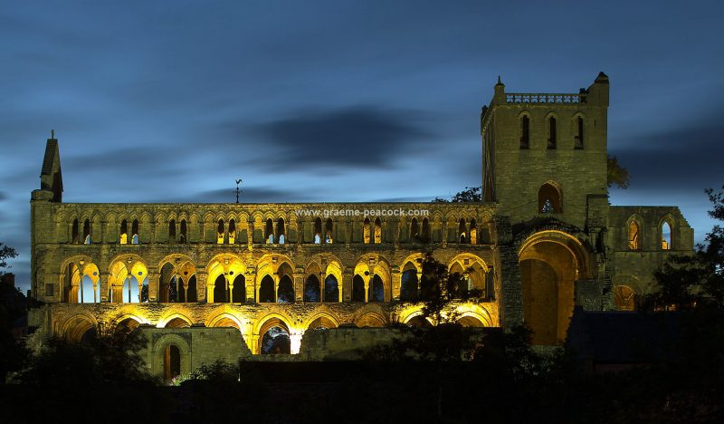 Jedburgh Abbey at night, Jedburgh, Scottish Borders