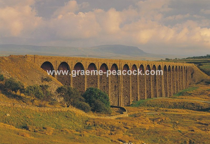Ribblehead Viaduct and Carlisle-to-Settle railway, near Settle, Yorkshire Dales National Park