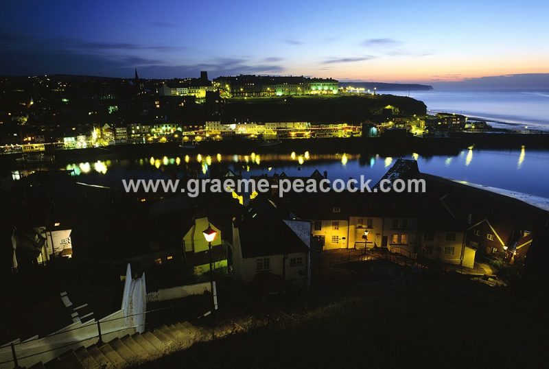 Whitby at night, Whitby, North Yorkshire