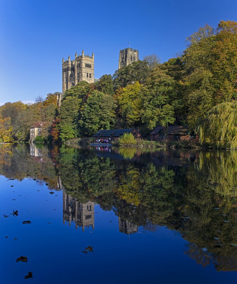 Durham Cathedral, Castle & City in Autumn, Durham City, County Durham, England, United Kingdom