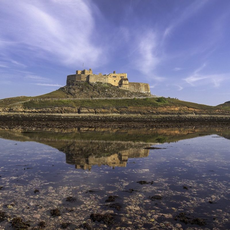 Lindisfarne castle, the Holy Island of Lindisfarne, Northumberland, England, United Kingdom