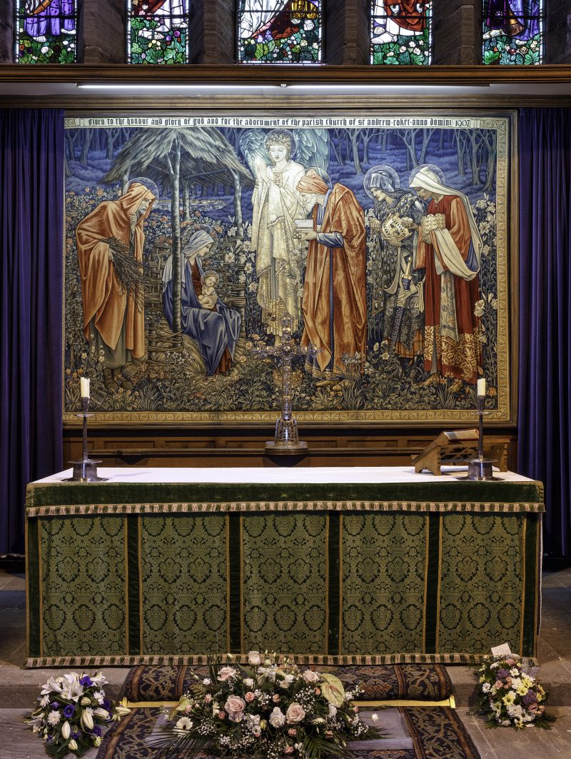 Internal view of St Andrew's church, Sunderland, Tyne & Wear, England, UK