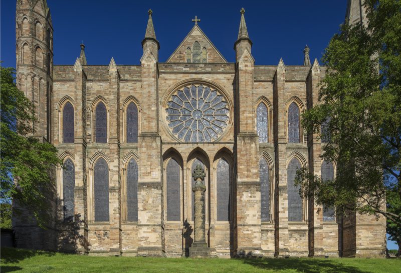 The Rose Window, Durham Cathedral, Durham City, County Durham, England, UK