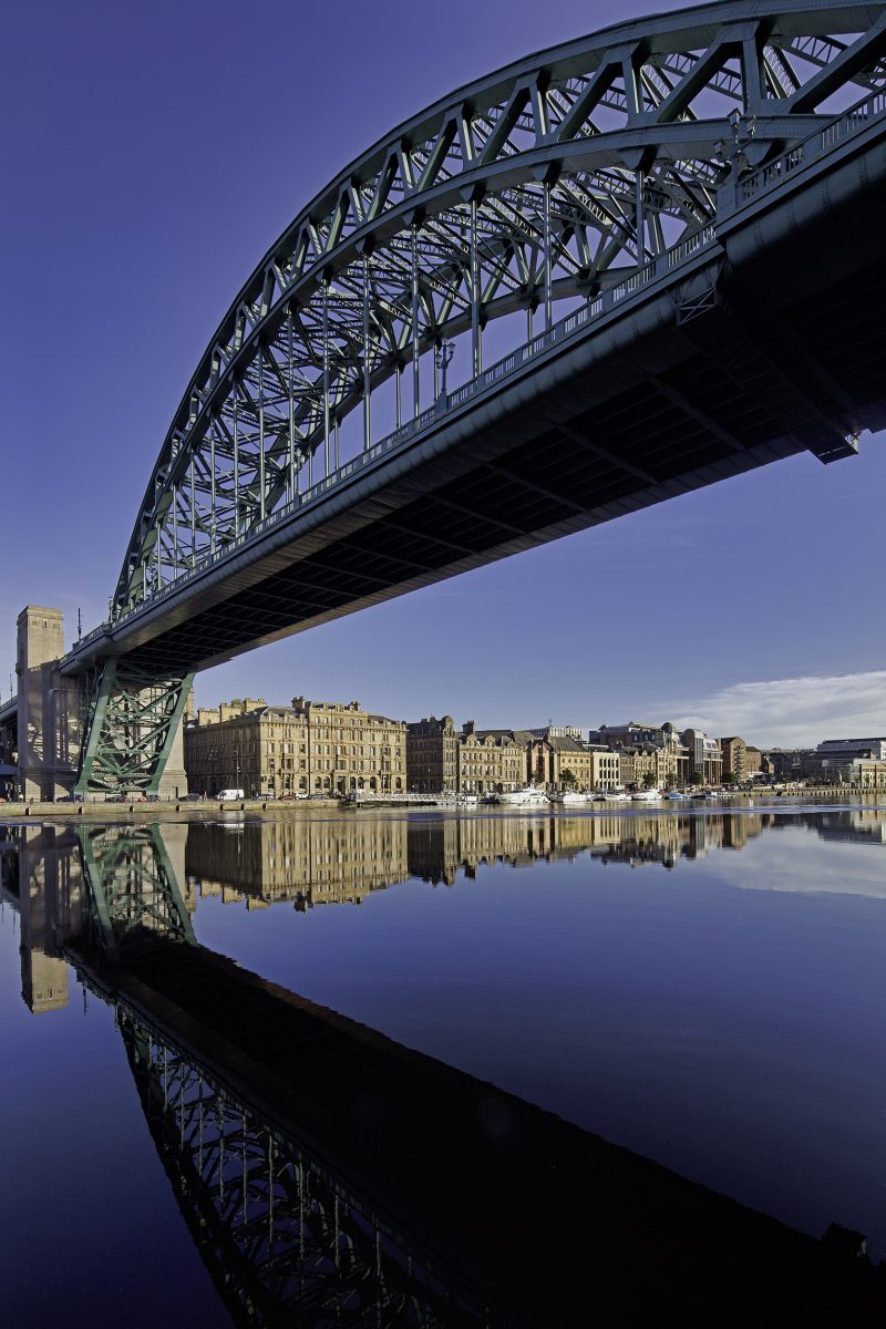 Newcastle quayside at dawn, Newcastle upon Tyne, Tyne & Wear, England, UK